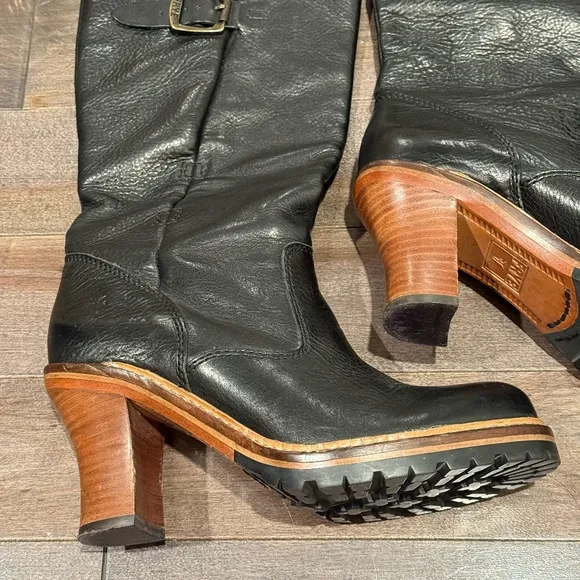 Frye Mildred Eng Pull leather Tall boots