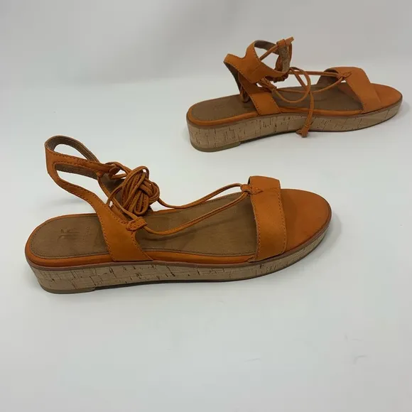 Frye Miranda Leather Suede Gladiator Sandals Shoes Women
