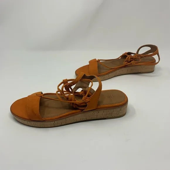 Frye Miranda Leather Suede Gladiator Sandals Shoes Women