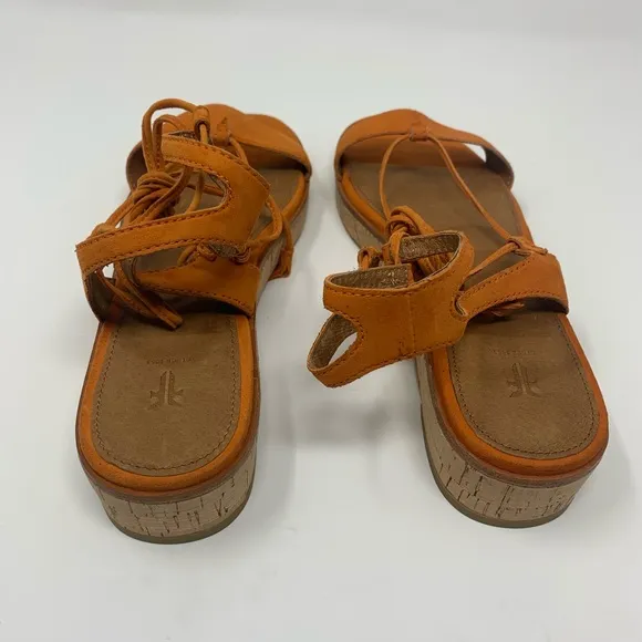 Frye Miranda Leather Suede Gladiator Sandals Shoes Women