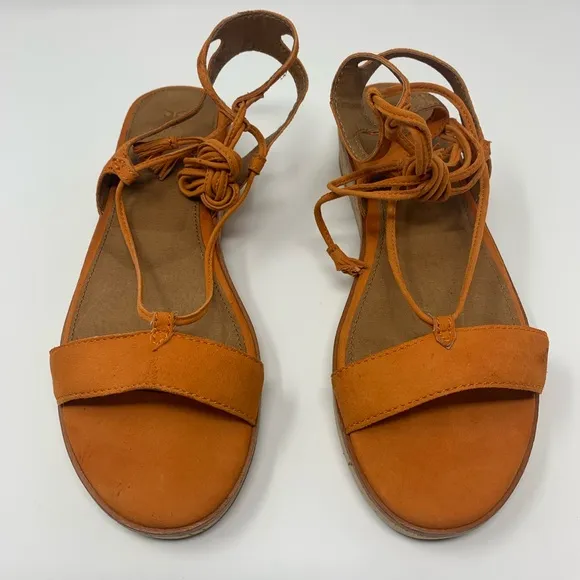 Frye Miranda Leather Suede Gladiator Sandals Shoes Women