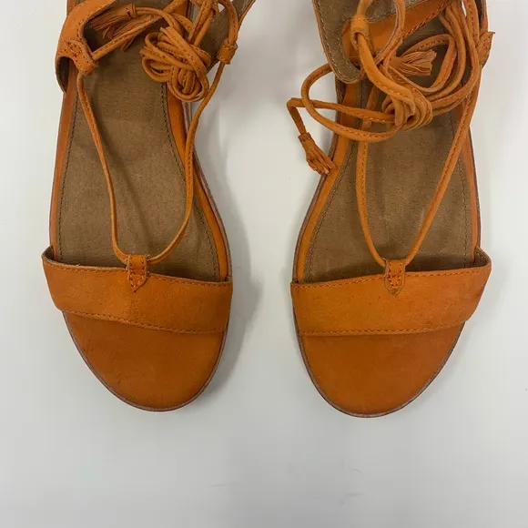 Frye Miranda Leather Suede Gladiator Sandals Shoes Women