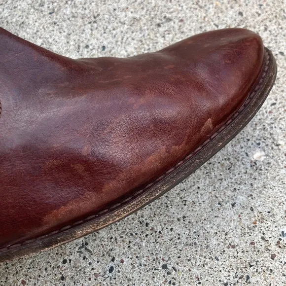 💙Frye Paige Stud Dark Brown Leather Tall Riding Boots