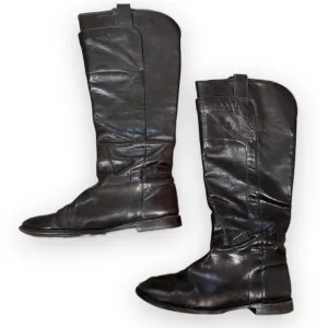 Frye Paige Tall Leather Riding Boots Chocolate Brown Women’s Size 8.5