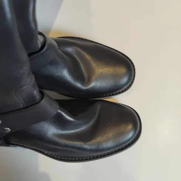 Frye Phillip the Harness Tall Black Boots