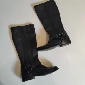 Frye Phillip the Harness Tall Black Boots