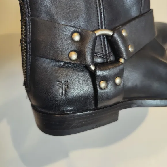 Frye Phillip the Harness Tall Black Boots
