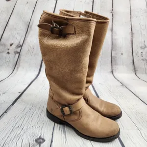 Frye Veronica Leather Slouchy Tall Boots