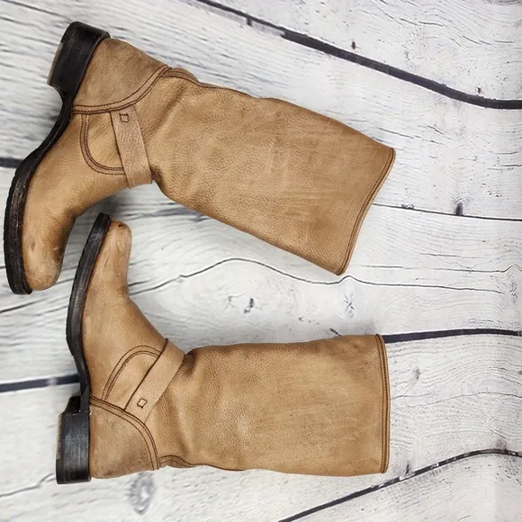 Frye Veronica Leather Slouchy Tall Boots
