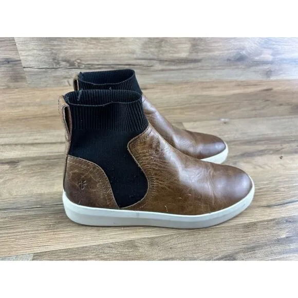 FRYE Women’s Brea Chelsea Sneaker Boot High Top Size 7M Cheapchicplus