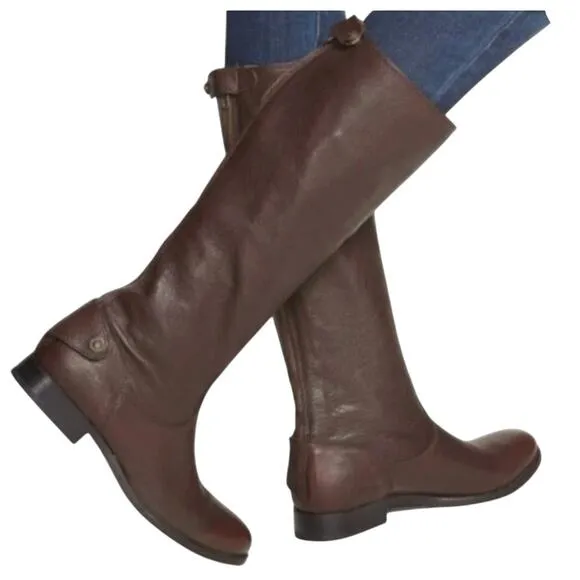 Frye Women's Melissa Button  Tall Distressed Leather Boot' s Size 10B