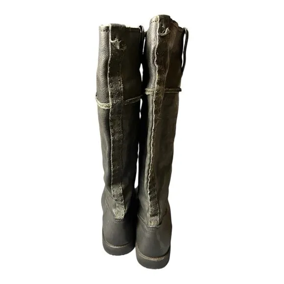Frye Womens Shirley Artisan Black Leather Riding Tall Equestrian Boots 6.5B