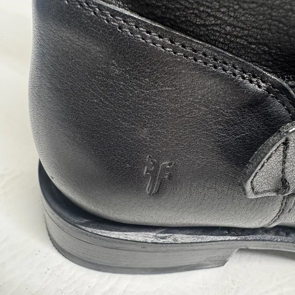 FRYE Women’s Veronica flex bootie’s Black Leather Ankle Boots with Buckle Sz 8B