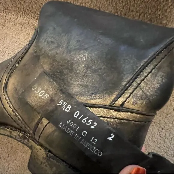 Frye x Coach Veronica Metallic Tall Leather Boots