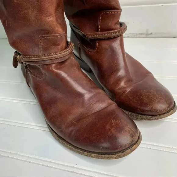 Frye Melissa Seam Tall Leather Boots