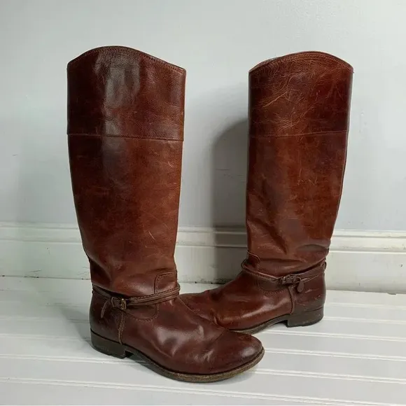 Frye Melissa Seam Tall Leather Boots