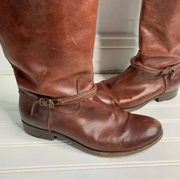 Frye Melissa Seam Tall Leather Boots