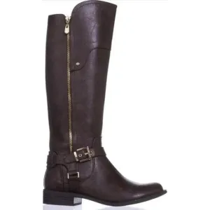 G by GUESS Harson Tall Riding Boots Buckle Detail Brown, size 8 🥾