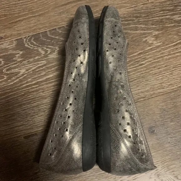 𝅺Gabor Hovercraft perforated cut out Wallaby suede slip on loafer shoes