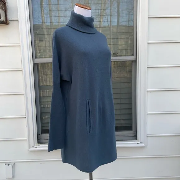 Garnet Hill Oversized Turtleneck Wool Cashmere Sweater size S