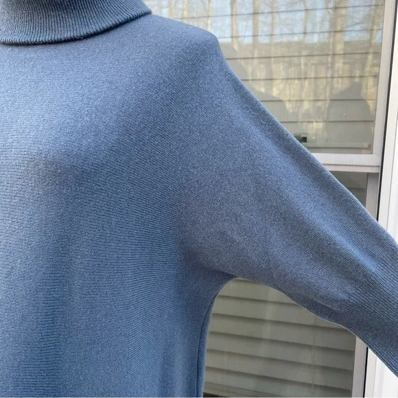 Garnet Hill Oversized Turtleneck Wool Cashmere Sweater size S