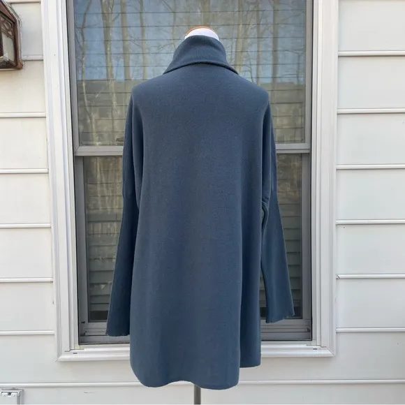 Garnet Hill Oversized Turtleneck Wool Cashmere Sweater size S