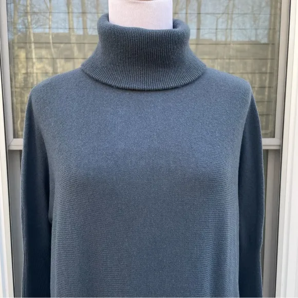 Garnet Hill Oversized Turtleneck Wool Cashmere Sweater size S