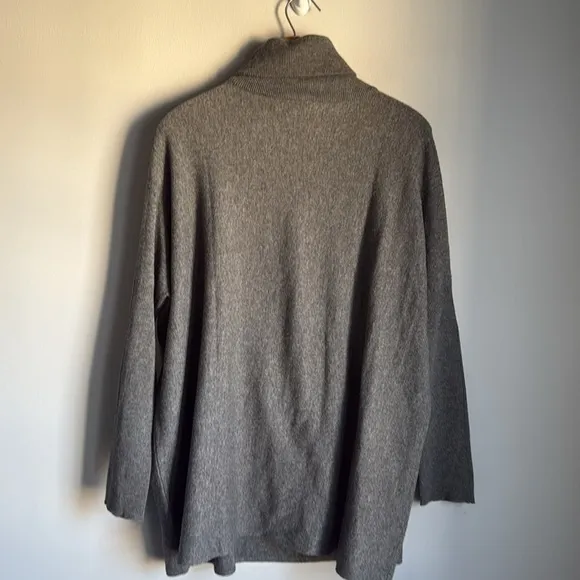 Garnet Hill Oversized wool cashmere Turtleneck Sweater Small