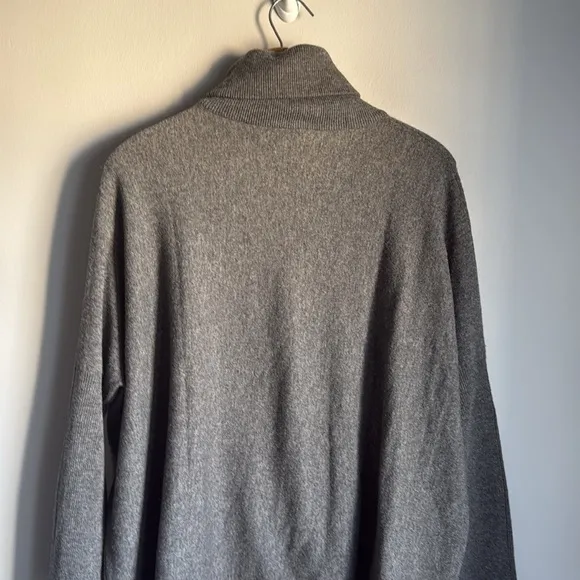 Garnet Hill Oversized wool cashmere Turtleneck Sweater Small