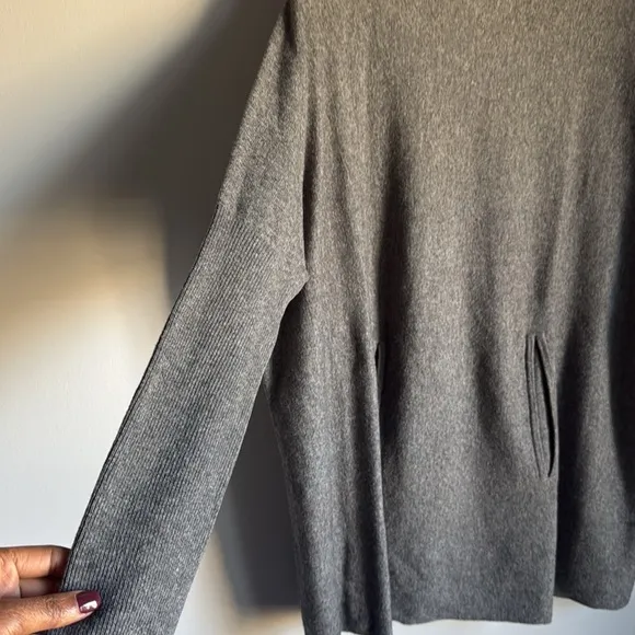 Garnet Hill Oversized wool cashmere Turtleneck Sweater Small