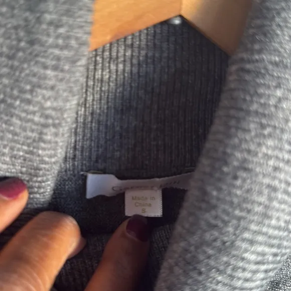 Garnet Hill Oversized wool cashmere Turtleneck Sweater Small