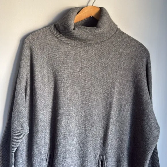 Garnet Hill Oversized wool cashmere Turtleneck Sweater Small