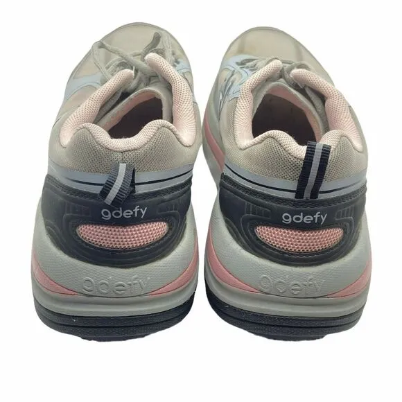 Gdefy Athletic Sneaker Comfort Shoes Womens Ion TB9022FGP-M Blue Pink Size 10.5