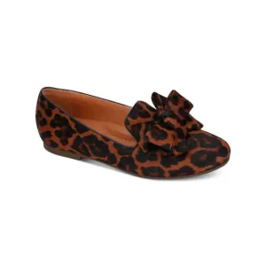 GENTLE SOULS KENNETH COLE Womens Brown Leopard Print Eugene Loafers Shoes 10 M