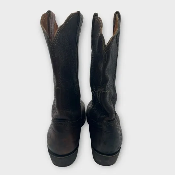 Georgia Boot G4742 Mens Brown Pull On Wedge Wellington Work Boots Size 9 Wide