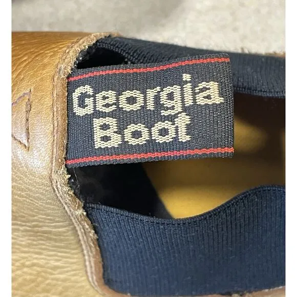 Georgia Boot Giant Romeo Work Steel Toe Boots Brown Leather Men's Size 13