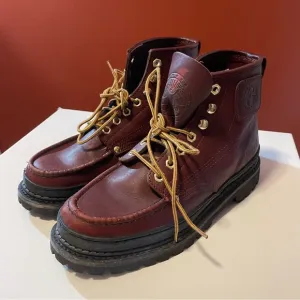 Georgia Boot Men’s Brick Red Leather Lace Up Workwear Gorpcore Boots