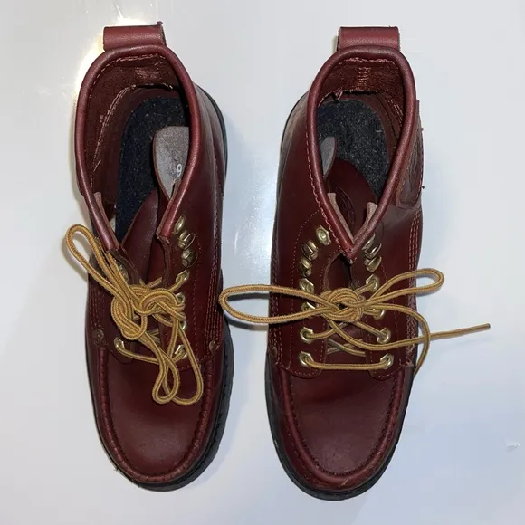 Georgia Boot Men’s Brick Red Leather Lace Up Workwear Gorpcore Boots