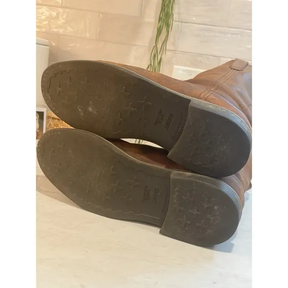 Georgia Boot Mens Ranch Wellington Boots 11.5D Chestnut Brown G5814 Farm Western