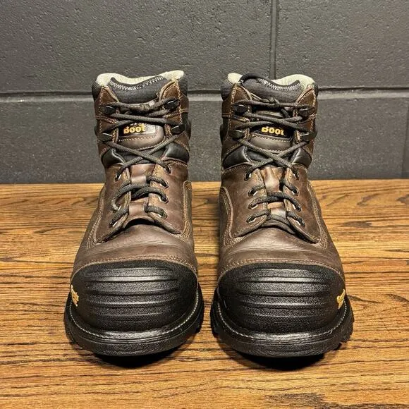 Georgia Boot Rumbler Brown Leather Comp Toe Work Boots Men’s 10