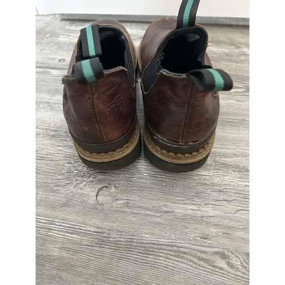 Georgia Giant Romeo Men's Leather Work Casual Steal Toe Boots Slip On Size 10M