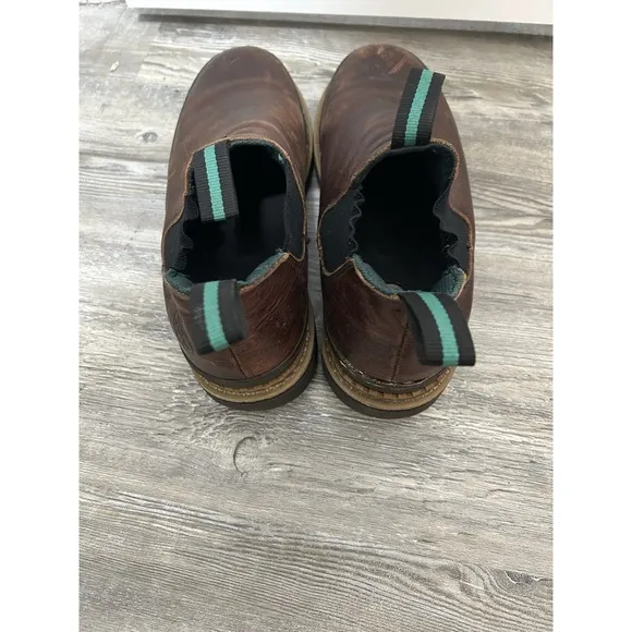 Georgia Giant Romeo Men's Leather Work Casual Steal Toe Boots Slip On Size 10M