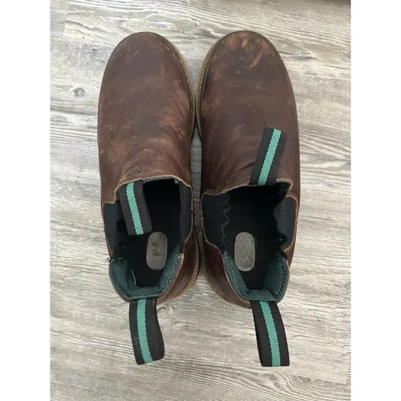 Georgia Giant Romeo Men's Leather Work Casual Steal Toe Boots Slip On Size 10M