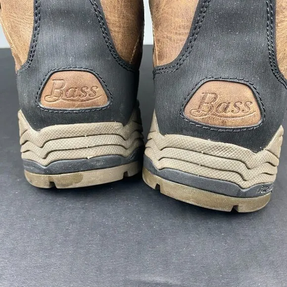 G.H. Bass &amp; Co Trail Tour 3.0 Hiking Boots Men 8 M Brown Black Lace Up Leather