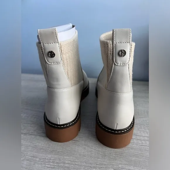 Giani Bernini Womens Maxxine Faux Leather Casual Ankle Boots
