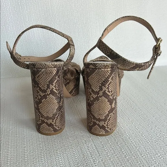 GIANVITO ROSSIDallas Snakeskin-Embossed Metallic Leather Plaform Sandals