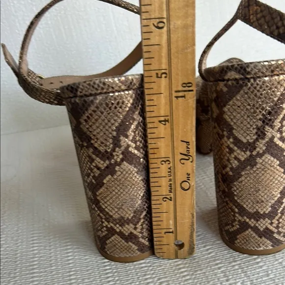 GIANVITO ROSSIDallas Snakeskin-Embossed Metallic Leather Plaform Sandals