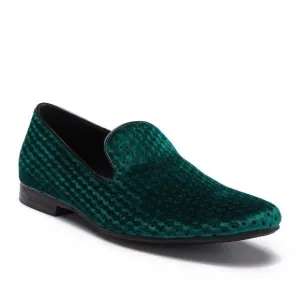 Giorgio Brutini Green Velvet Loafers Shoes Size 9M New With No Tags No Box