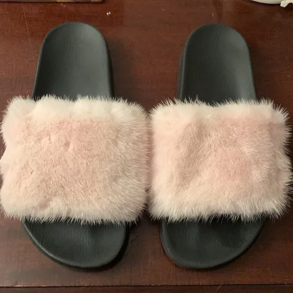Givenchy Pink Mink Slide sandals Sz 8