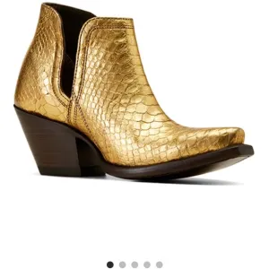 Gold Ankle Boots